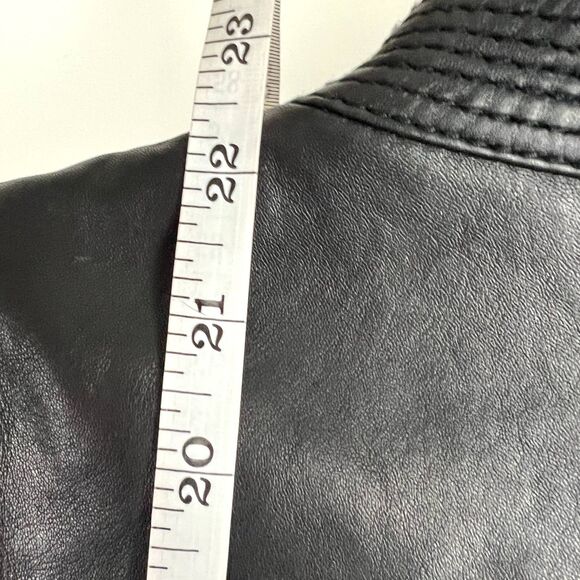 GERARD DAREL "Cracker" Moto Jacket Sz 38 / Small 100% Lamb Leather Buttery Soft - Picture 10 of 14